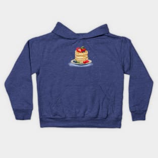 Fluffy American Breakfast Pancakes Kids Hoodie